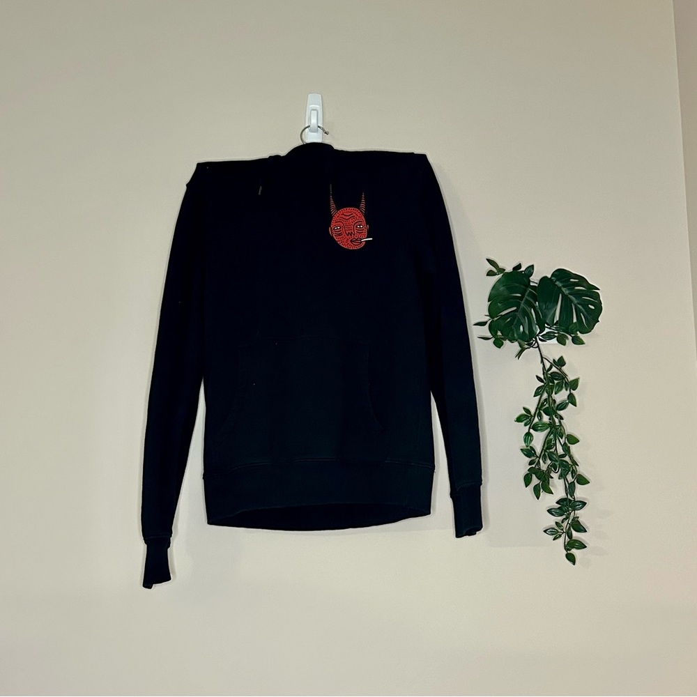 Polly Nor Sweater with smoking devil